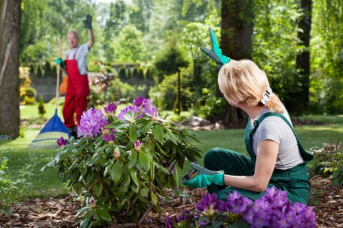 Landscape gardeners in Northolt designing a front garden